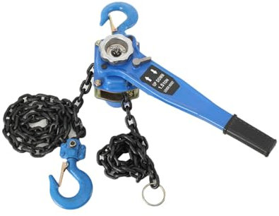 Lfhelper Hebelzug 1,5T Tragfähigkeit Kettenzug Armkettenzug 240N Zugkraft mit 3m Hubhöhe belastbar Flaschenzug aus Stahl G80-Kette Ratschenzug Doppelklinkenbremse & 360° drehbarer Haken Handkettenzug