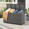 OC Orange-Casual Auflagenbox 125 Gallon Gartenbox mit Deckl, Aufbewahrungbox mit Gasdruckfedern,UV-beständig&Stabil, Kissenbox für Garten, Schimmbad, Hinterhof (Grau)
