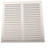 BlesConi Griglia di ventilazione quadrata in metallo con rete protettiva, per bagno, cucina, ufficio, interni ed esterni, colore bianco (400 x 400 mm)