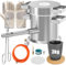 lormuzi Lot de 3 kg de four de fusion au propane en acier inoxydable – Fonderie avec creuset, pince et gants pour faire fondre le cuivre, l'argent et l'aluminium pour les projets de fonte et de