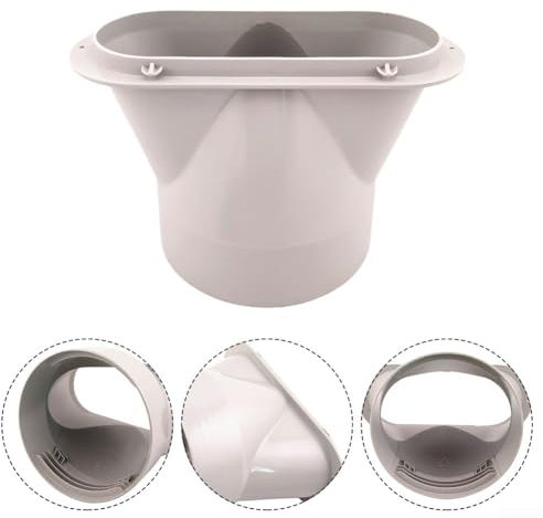 Snowchecking Adaptador de ventana de aire acondicionado, conector de manguera de escape de CA de 130 mm de diámetro, kit de adaptador de manguera portátil (1 unidad)