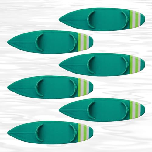 Générique Finger-Surfboard, 6 Stück Mini-Surfboards, kleine Fingerboard-Spielzeuge, Sammlerstück, Surfdekoration, lustiges Zubehör für Kinder, Teenager, Desktops, und Partybevorzugungen, 11,9 x