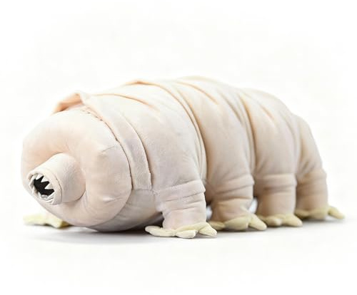 PuffPurrs Bärtierchen Plüschtier – Lebensecht 33cm Wasserbär Spielzeug, Realistisches Mikro-Tier Geschenk für Wissenschafts- und Naturfreunde