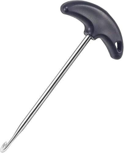 Black Hockey Lace Tightener, Shoe Lace Tightener, Stainless Steel Tightener Tool, Puller, Ice Roller Skate Tool, Portable Lace Tightener for Ice-Skates Figure Skates Boots Accessories Ice Hockey,