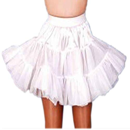 Faschingskostuem Petticoat weiß 2-lagig Gr. 44/46