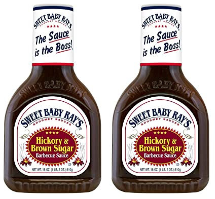 Sweet Baby Ray's Salsa barbecue, Hickory e zucchero di canna, 510 g (confezione da 2)
