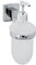 Fackelmann 86755 Distributeur de Savon, Distributeur Savon Mural, Distributeur, Porte Savon Mural, Porte Savon Liquide, Zinc, Gris, Chrome, 7 x 17 x 12 cm