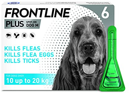 Frontline PLUS Spot On Medium Dog, 6 pipettes
