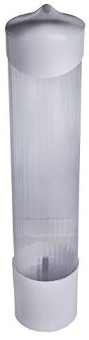 The Paper Cup Factory Wall Mounted Plastic Dispenser | Use With 7.5oz Water Cooler Compostable Cups, or Biodegradable 4oz Paper Cones