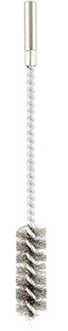 kwb Runddraht-Bürste/Zylinderbürste fein, gewellt, Stahldraht, Ø 32 mm für Metall und Stein, Drahtbürste für Bohr-Maschine inkl. 8 mm Rundschaft, Rohrbürste f. Kessel/Heizung