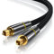 CSL - 0,5m HQ Platinum Toslink optisch digital Kabel S PDIF Audio Kabel - Aluminium Stecker - vergoldete Kontakte - Nylonummantelt - LWL Lichtwellenleiter - Home Entertainment HiFi TV
