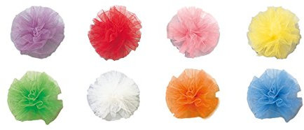 Rosette aus Tüll/ideal für Schultüten/Farbe: lila