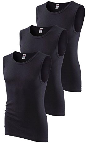 H.I.S Herren Muscleshirt | Feinripp Muscleshirts im 3er Pack –