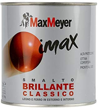 MaxMeyer Smalto brillante a solvente per ferro e legno Imax GRIGIO SCURO 0,5 L