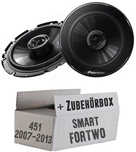 Smart ForTwo 451 Front - Pioneer TS-G1720F - 16,5cm 2-Wege Koaxe Lautsprecher - Einbauset