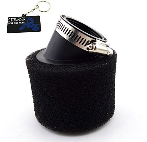 Stoneder, filtro dell'aria nero, 42 mm, per moto cinesi, 125 cc, 140 cc, Pit Dirt Bike, Motocross, ATV, ciclomotore, scooter, buggy Go Kart