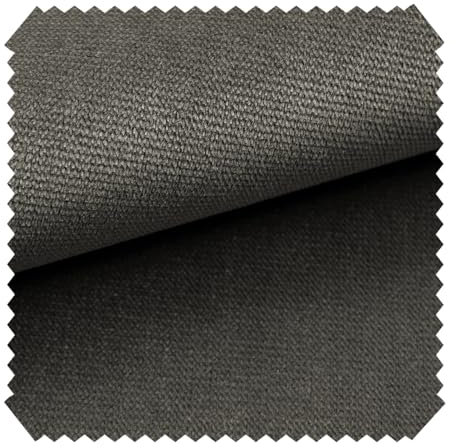 novely® Passau | 1 lfm | samtig weicher Chenille Möbelstoff in 26 Farben | Polsterstoff (15 Taupe)