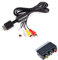 Câble AV + Adaptateur Péritel pour Playstation PS1 PS2 PS3 PS 1, 2 et 3 AV-Kabel + Scart-Adapter Noir