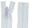 zipworld Wende - Reißverschluss Kunststoff Zähne teilbar 5-6mm WPZ Weiss - 101 (67cm)