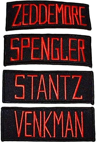 Lot of 4 Ghostbusters Namensschilder Embroidered Patches