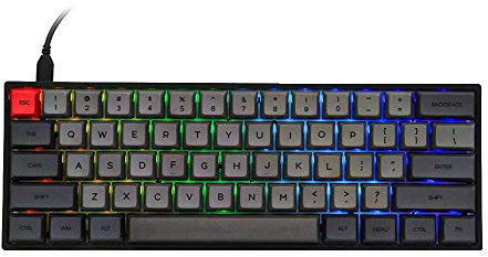EPOMAKER SKYLOONG SK61 61 Keys Hot Swappable Mechanical Keyboard with RGB Backlit, NKRO, water-resistant, Type-C Cable for Win/Mac/Gaming (Gateron Optical Blue, Black)
