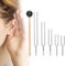 Brrnoo Stimmgabel-Set, 5 Stück, 128 Hz + 256 Hz + 512 Hz + 1024 Hz + 2048 Hz Stimmgabel mit Hammerhahn, aus Aluminiumlegierung, Stimmgabel