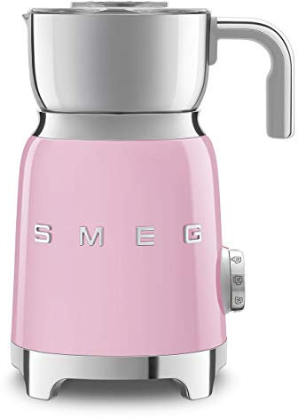 Smeg Mousseur à lait esthétique style rétro années 50 (rose)