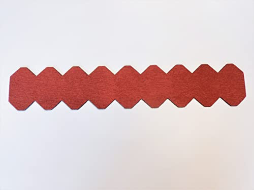 2 Streifen Dachschindeln Schiefer (55 mm) - First rot Manufaktur Martinshof Biberschwanz, Dachschindeln, Minidachschindeln, Schindelstreifen, Dachdeckung, Hundehütte
