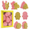 Faburo 6pcs Cortadores de Galletas, Cortadores de Galletas de Navidad 3D, Moldes Galletas Niños, Hombre de Jengibre, Arbol de Navidad, Muñeco de Nieve, Alce, Santa Claus