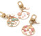 HEYMILA Ensemble Exclusif de 3 Porte-clés Sakura - Collection Mignonne pour Filles avec Boîte Cadeau - Charmes Animaux élégants Chat, Lapin, Cerf - Parfait pour des Cadeaux Amicaux et Féminins