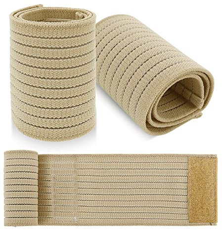 Sibba Elastische Handgelenkbandage 4 Stück atmungsaktiv Polyester Kompressions Armbänder Karpal Handunterstützung Schiene Stützgurt für Männer und Frauen Workout Bowling Tennis Sport