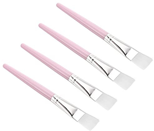 PATIKIL Succulent Cleaning Brush 4Pack 152mm Gardening Tools Plant Brush Leaf Brush for Pollination Garden Plant Dusting, Pink Handle