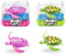 Robo Turtle série 1 par ZURU, Jouet de Bain(Paquet de 2, Rose et Vert)