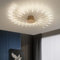 minifair Moderne LED-Deckenleuchte, 42 Köpfe, goldene Unterputz-Deckenleuchte, Acryl-Lampenschirm-Kronleuchter, für Kinderzimmer, Schlafzimmer, Wohnzimmer, 4000 K neutrales Blumenform-Licht