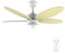 Cecotec Ventilador de Techo con Luz EnergySilence Aero 4260 SunLight. 40 W, Motor DC, Diámetro 42” con 5 Aspas Reversibles, Luz LED, Mando a distancia, Temporizador, 6 Velocidades