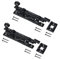 TERF® Traditional Antique Black Necked Tower Door Bolt Barrel Slide Lock - Polished Brass 100mm [4''] Door Latch Catch with Screws - Pack of 2