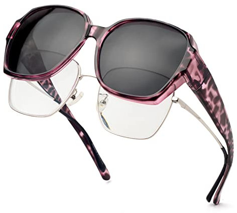 Face Shadow Surlunettes de Soleil Polarisées Sur-Lunettes de Soleil Femme pour Conduite, Cyclisme, Sport et Loisirs Protection UV400