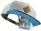 Soulbuddy – Snapback Cap Herren oder Damen – One Size – stylische individuell verstellbare Baseball Cap – Grau-Blau, Einheitsgröße