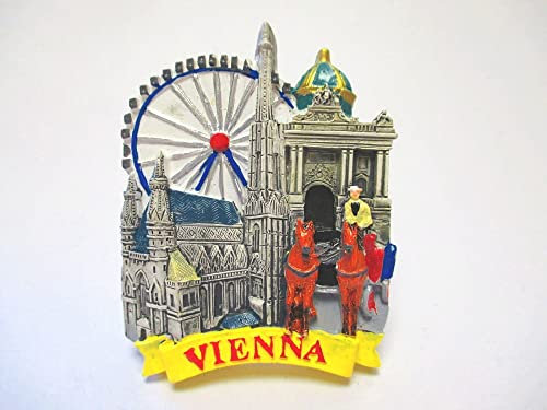 Wien Magnet Stephansdom Prater Souvenir 7 cm Österreich Poly (263)