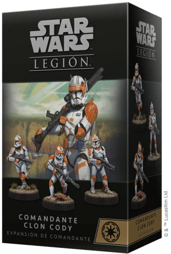 Atomic Mass Games Star Wars Légion - Commandant Clone Cody - Jeu de Miniatures en Espagnol