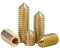 TULDYS Messing-Kegelspitzen-Set-Schrauben, Bolzen, Kupfer-Stahl-Kopf, Sechskant-Innensechskant-Gewindestift, M3, M4, M5, M6(M3x3(20Pcs))