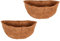 Frillybutts Kokosnuss-Einlagen für Pflanzgefäße, halbrund, halbrund, halbrund, Kokosfaser, Ersatzeinlagen für Wandbehangkörbe (2, 50 cm/20 Durchmesser), 2 Stück
