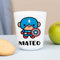 Wanapix | Vaso Plástico Niños | Vaso Personalizado con Nombre |Vasos de Plástico Duro Irrompible |Vuelta al Colegio/Guardería | Sin BPA | Taza Infantil | 235ml |Capitán