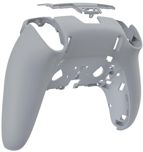 eXtremeRate Benutzerdefinierte Rückplatte Unterschale kompatibel mit PS5 Edge Controller, New Hope Gray DIY Ersatz Rückschale Abdeckung kompatibel mit PS5 Edge Controller