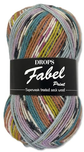 Frida's Wollhaus Drops 50 g Fabel Sockenwolle Schurwolle superwash Garn Stricken Häkeln 45 Farben (923 | Landlust)