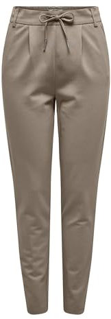 ONLY Damen ONLPOPTRASH Life Easy COL Pant PNT NOOS Trousers 15115847,Fossil,XS / 30L