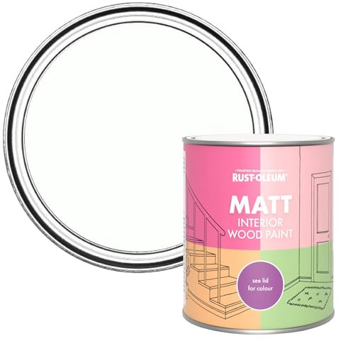 Rust-Oleum White Interior Wood Paint in Matt Finish - Chalk White 750ml