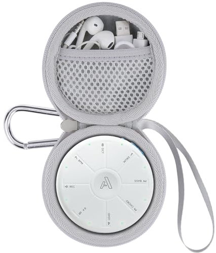 Aenllosi Hart Tasche Kompatibel mit Artiphon Orba 2, Hülle für Artiphon Sampler Looper MIDI-Controller Lagerung Koffer, Weiß (Nur Tasche)