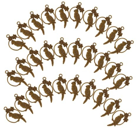 VILLCASE Vintage Retro Vogelkäfig-charms Metall Zum Basteln Vogel-charm Schmuckherstellung Perlen Für Bastelprojekte