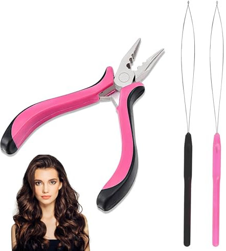 1 Set Hair Extension Pliers for Removal Professional Hair Extensions Kit Tools,Mini Hair Extension Tool Professional Hair Extensions Tool for Females Hair and Removal Tool